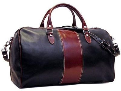 Daniel Craig black leather duffle alternative