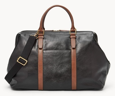 Daniel Craig black leather duffle alternative