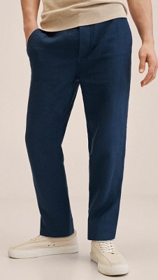 Jos. A. Bank Tailored Fit Linen Drawstring Pants - Linen Collection