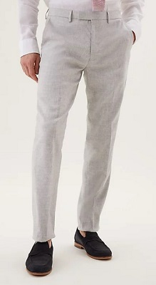 light grey Casino Royale James Bond Linen Trousers alternatives