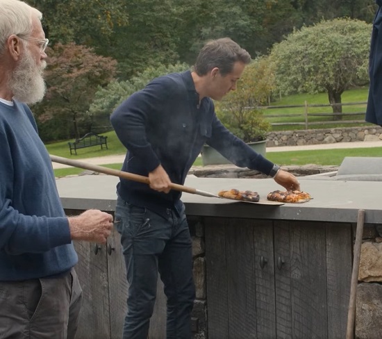 Ryan Reynolds David Letterman Make Pizza