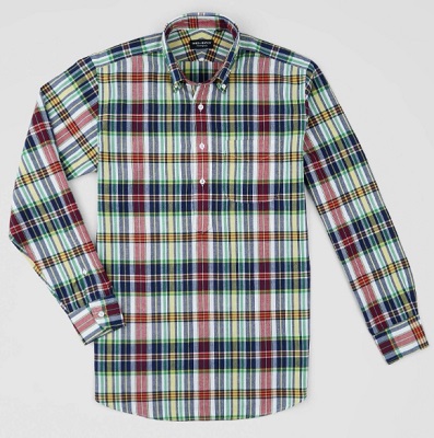 affordable men's Madras shirt