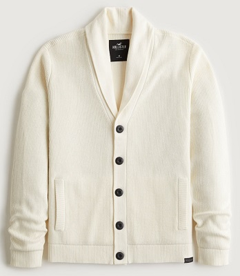 Daniel Craig Ivory Shawl Collar Cardigan alternative