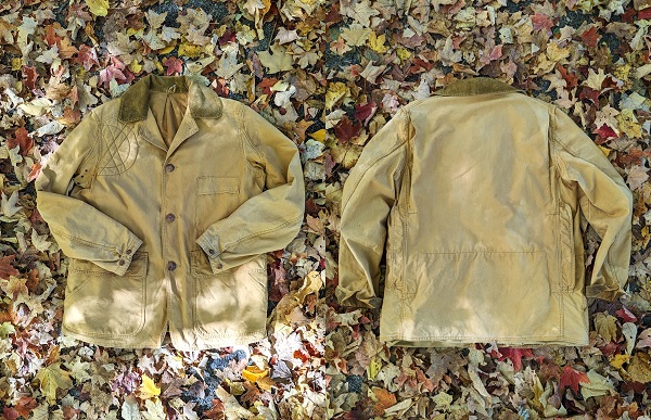 classic vintage cotton canvas hunting jacket