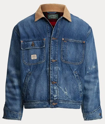 Wrangler® Western Sherpa Lined Denim Jacket in AW Wash