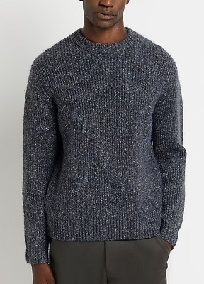James Bond Ribbed Knit Grey Sweater affordable alternative