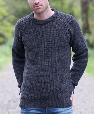James Bond Ribbed Knit Grey Sweater affordable alternative