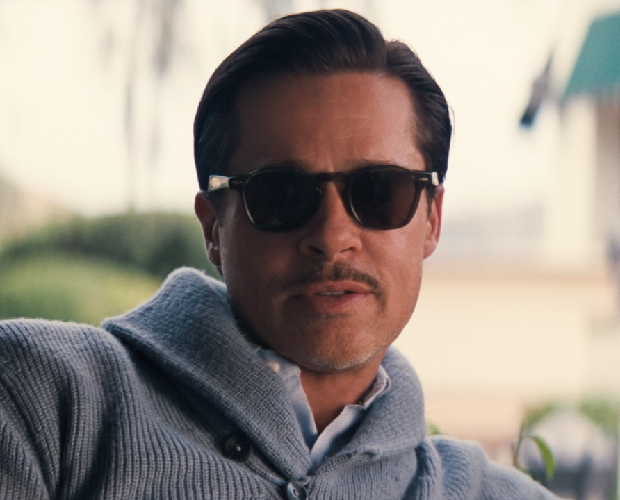 Brad Pitt Babylon Shawl Collar Sweater