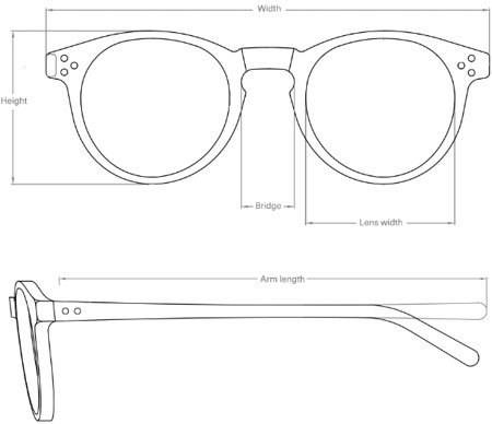eyewear measurements