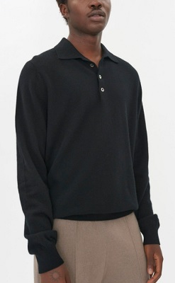 Black shirt with discount sweater