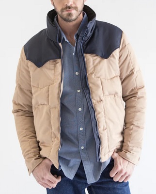 Yellowstone John Dutton Western style down jacket affordable alternative