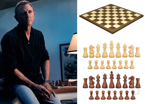 Daniel Craig James Bond No Time To Die Chess Board Christmas Wish List