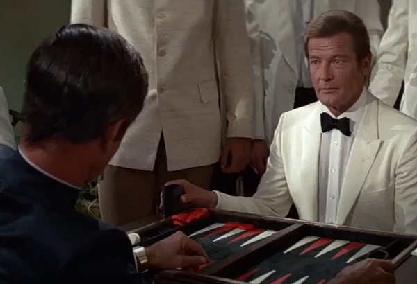 Roger Moore James Bond Dinner Jacket Backgammon