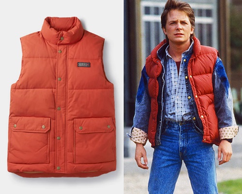 Marty McFly Back to the Future style Puffer Vest