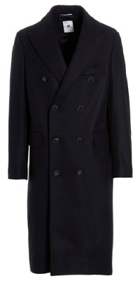 James Bond navy blue double breasted overcoat affordable alternative