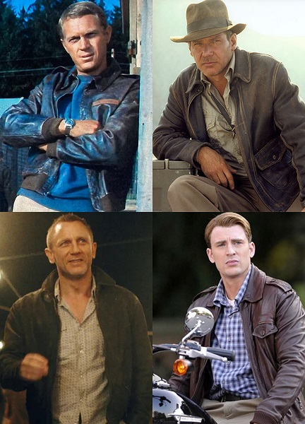 Action Heroes and brown leather jackets